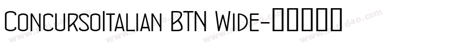 ConcursoItalian BTN Wide字体转换